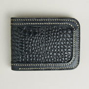 Croc-Embossed Classic Bi-Fold Wallet | Indus Sultan