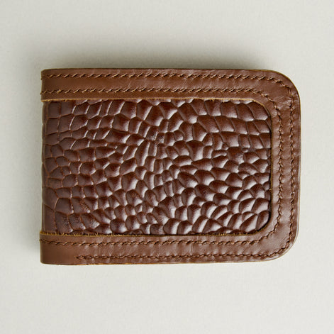Croc-Embossed Classic Bi-Fold Wallet | Indus Sultan
