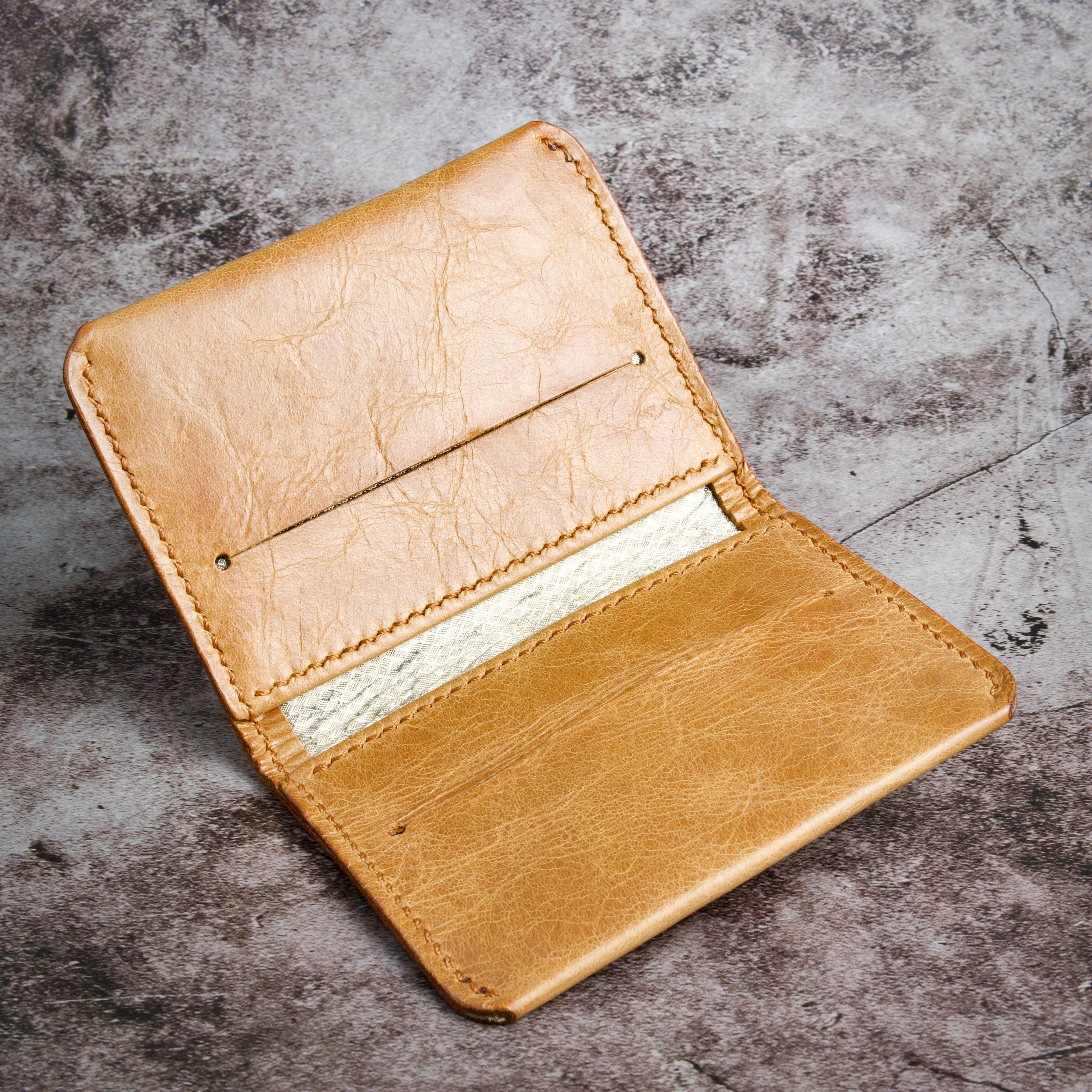 RFID Blocking, Minimalist Bi-Fold Wallet | Markore Natural