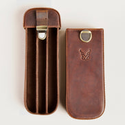 Leather Pen Case for 3 Pens | Mintaka Quill