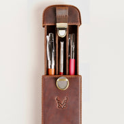 Leather Pen Case for 3 Pens | Mintaka Quill